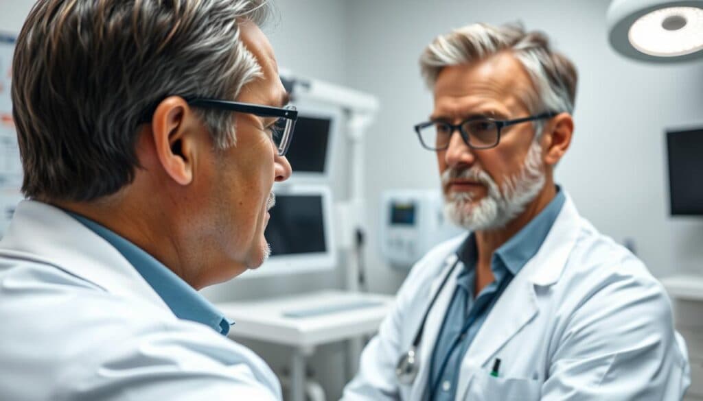 Arzt untersucht Patienten