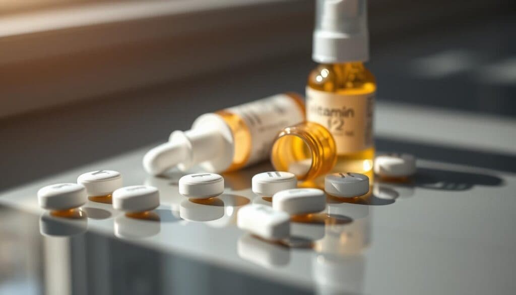Vitamin B12 Tabletten und Nasenspray