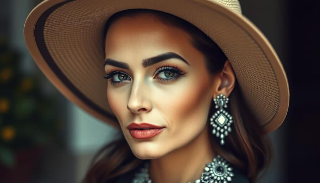 Gesichtsform und Modeaccessoires