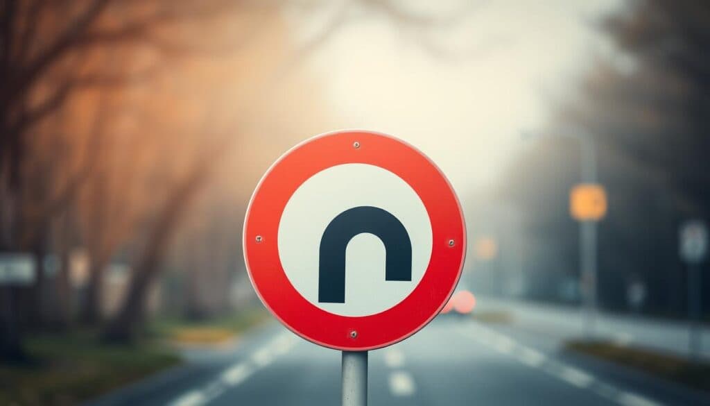 Verkehrszeichen Wendeverbot Verkehrszeichen Wendeverbot