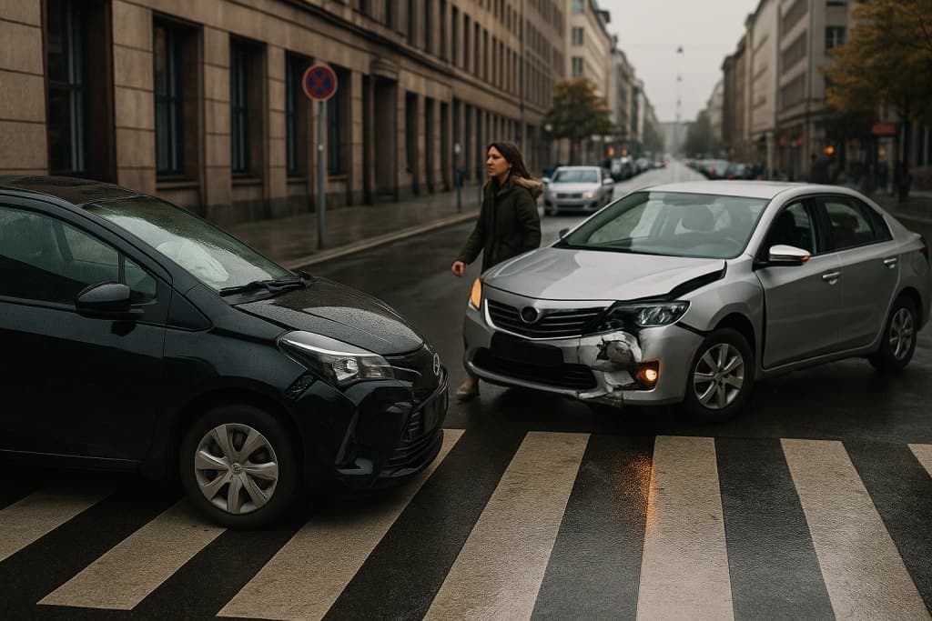 Unfallstelle sichern
