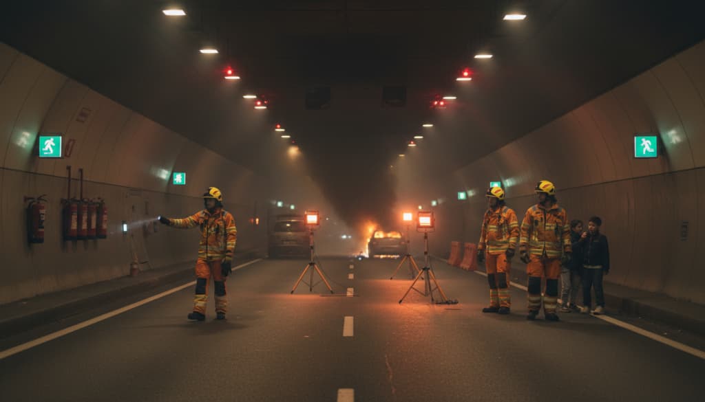 Notfallmaßnahmen im Tunnel