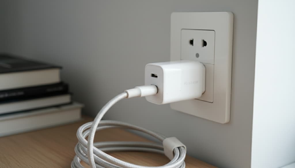 Überprüfung Ladekabel Netzteil Steckdose Überprüfung Ladekabel Netzteil Steckdose