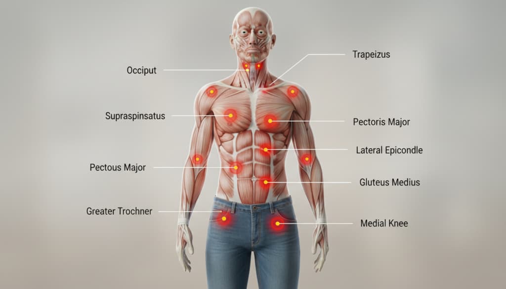 Wo sind die Triggerpunkte bei Fibromyalgie