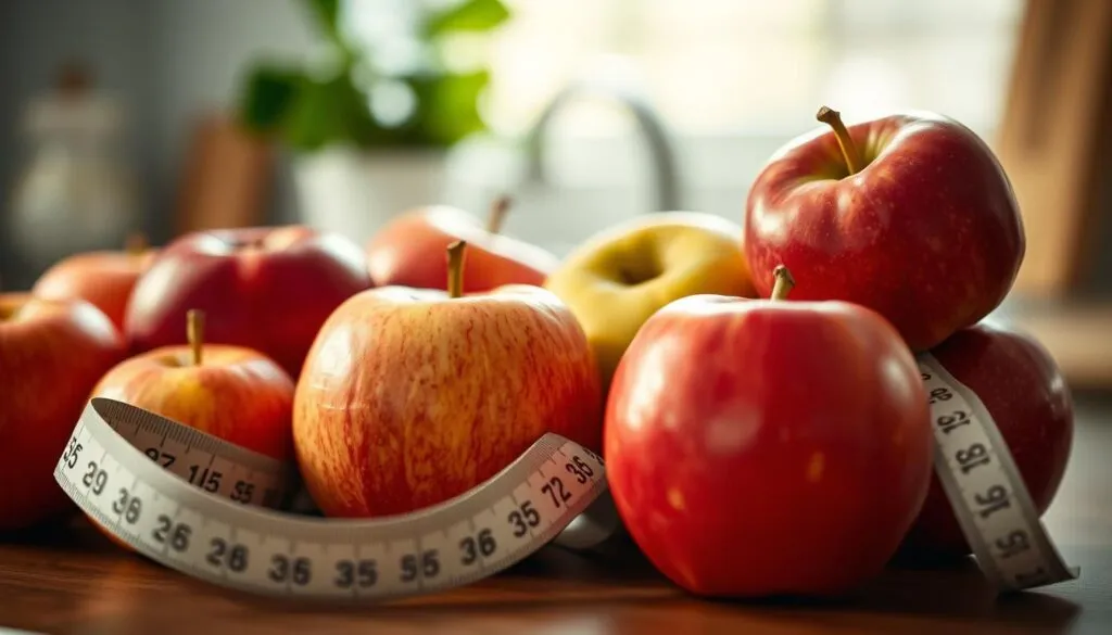Äpfel und Gewichtsreduktion