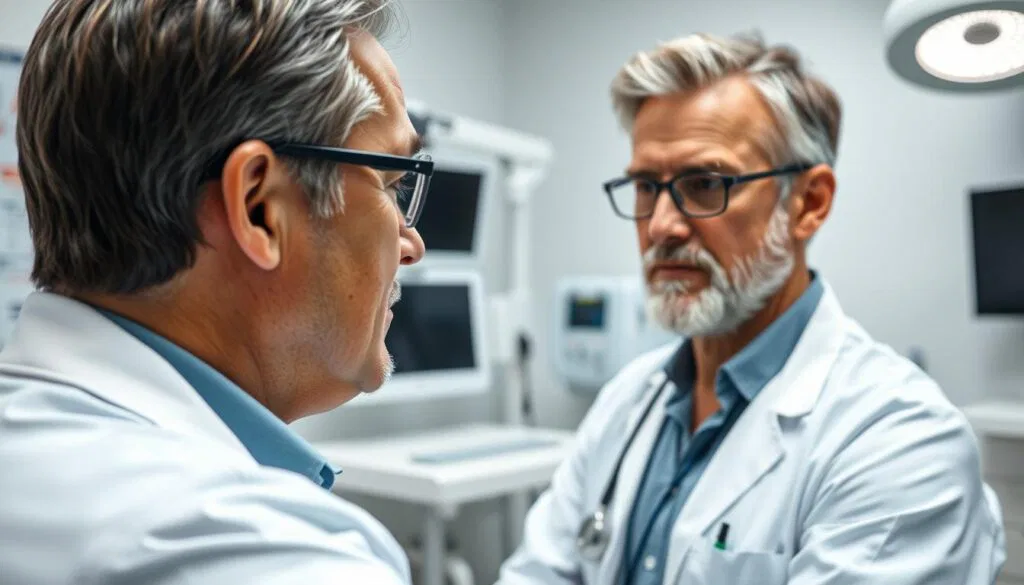 Arzt untersucht Patienten