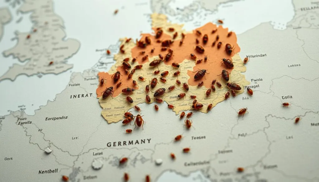 Bettwanzenverbreitung