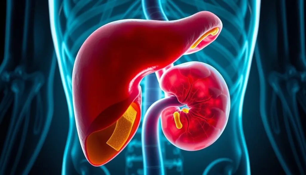 Gallensaft Produktion und Speicherung