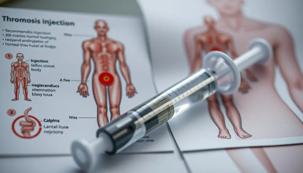 Thrombose Spritze wohin