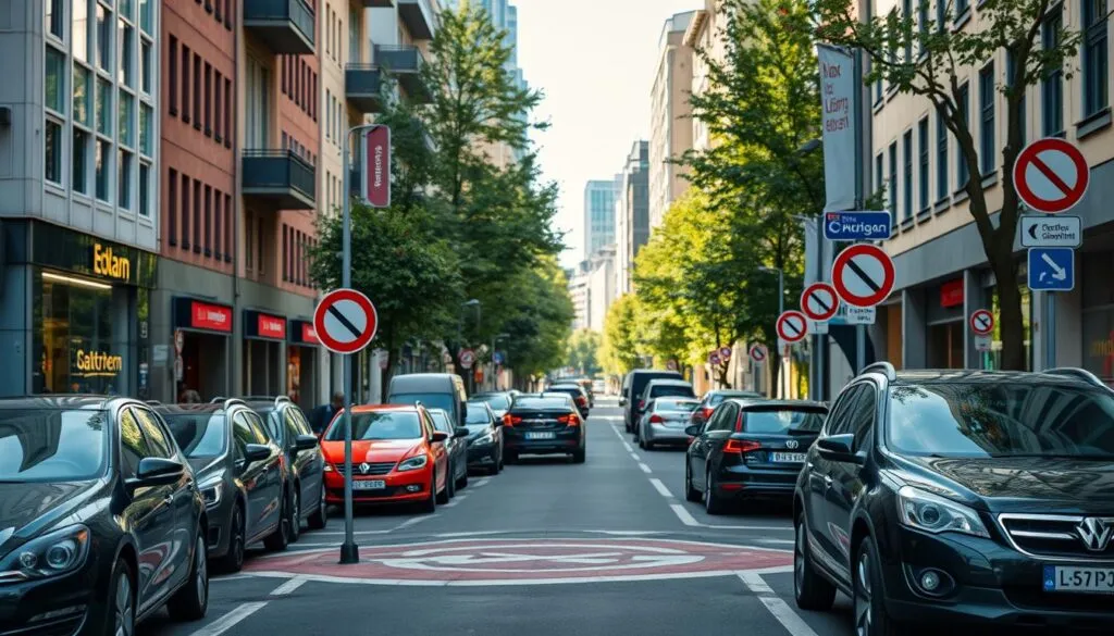 Halteverbotszonen in Städten