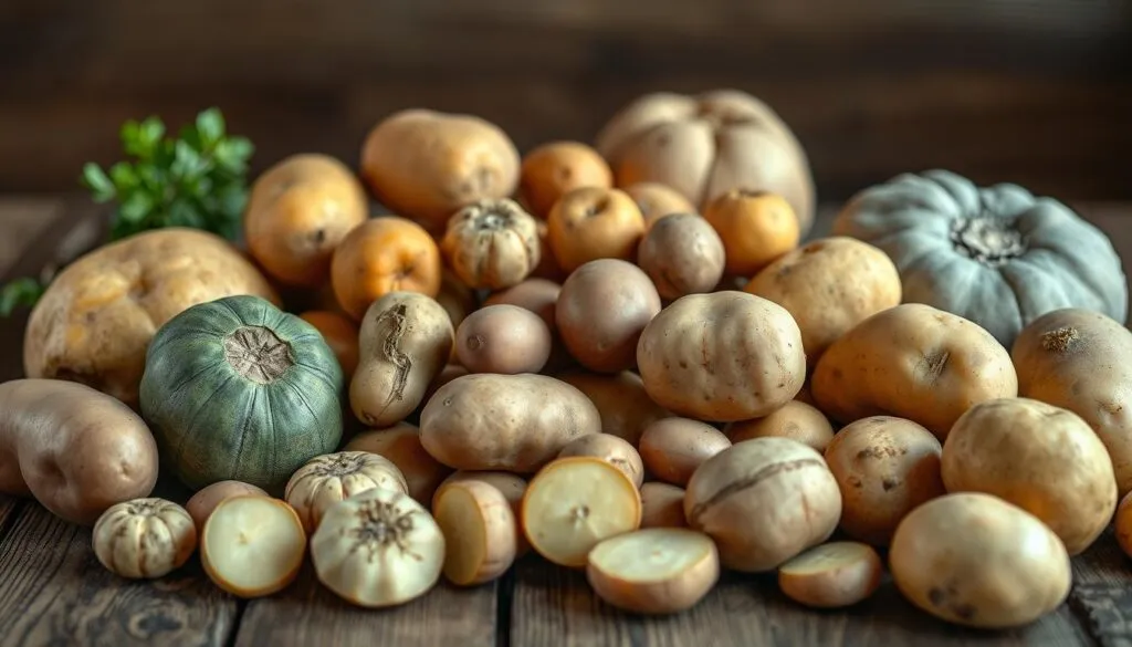 Kartoffelsorten aus verschiedenen Regionen