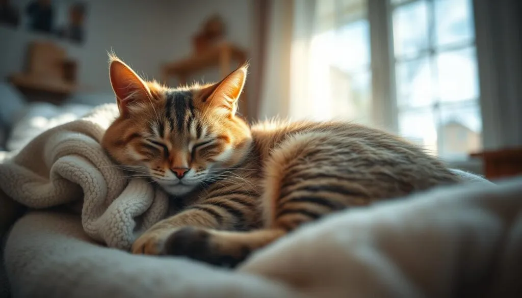 Katze schnurrt Katze schnurrt