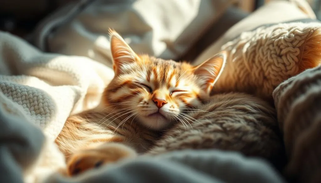 Katze schnurrt Katze schnurrt