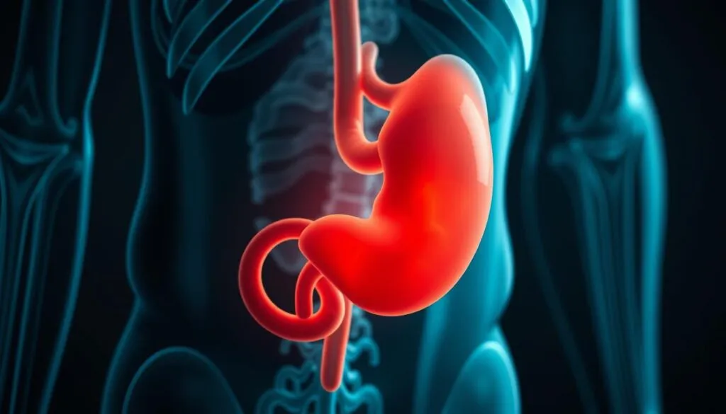 Lage der Bauchspeicheldrüse