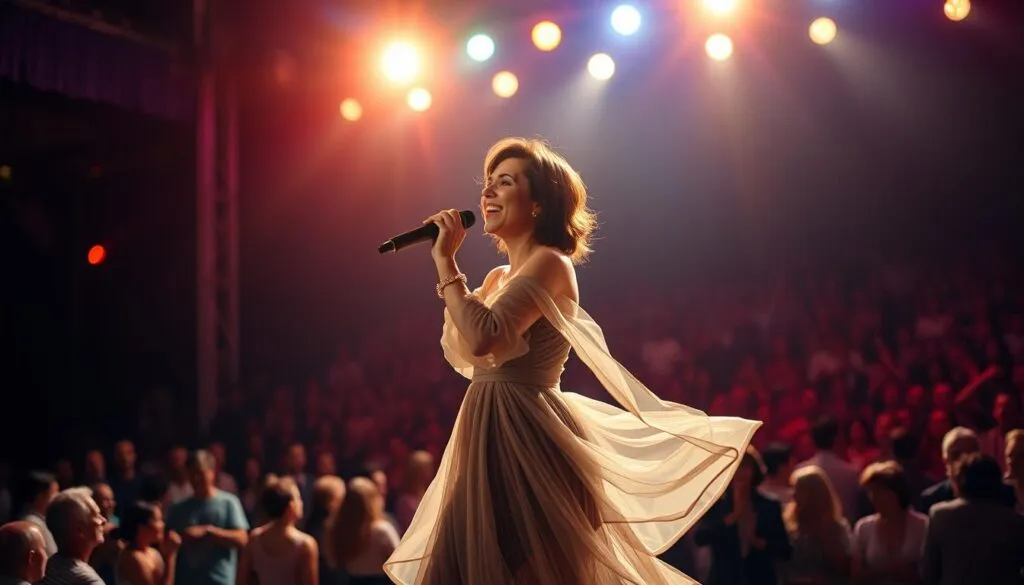 Mireille Mathieu auf der Bühne