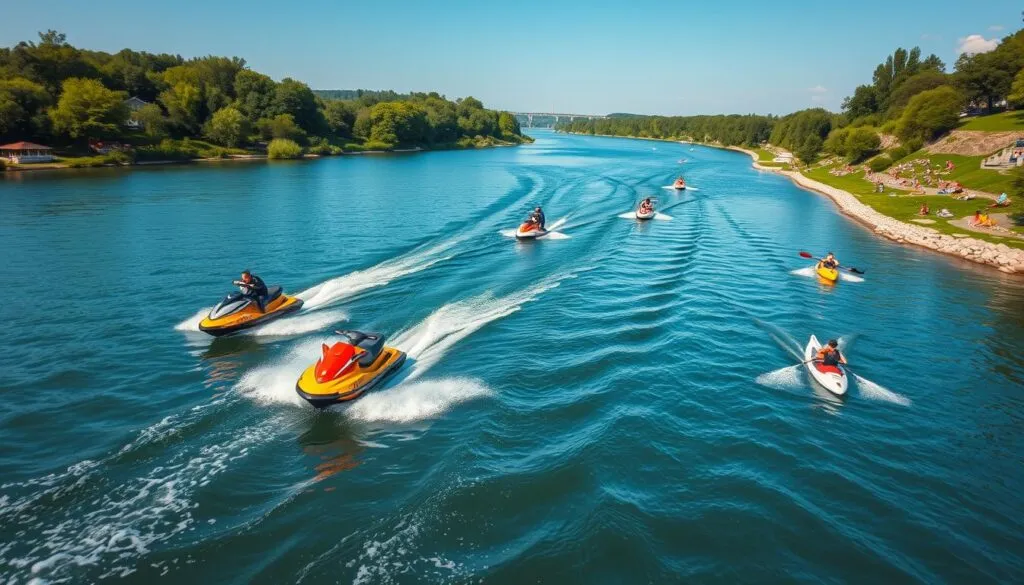 Wassersport auf der Wolga