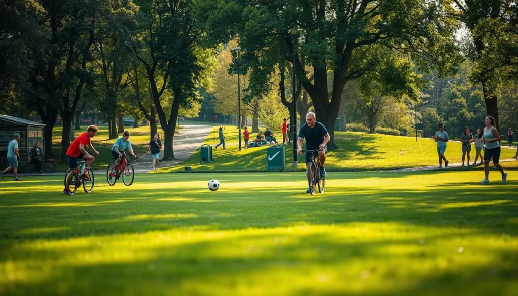 Sportaktivitäten in Stimbergstadt
