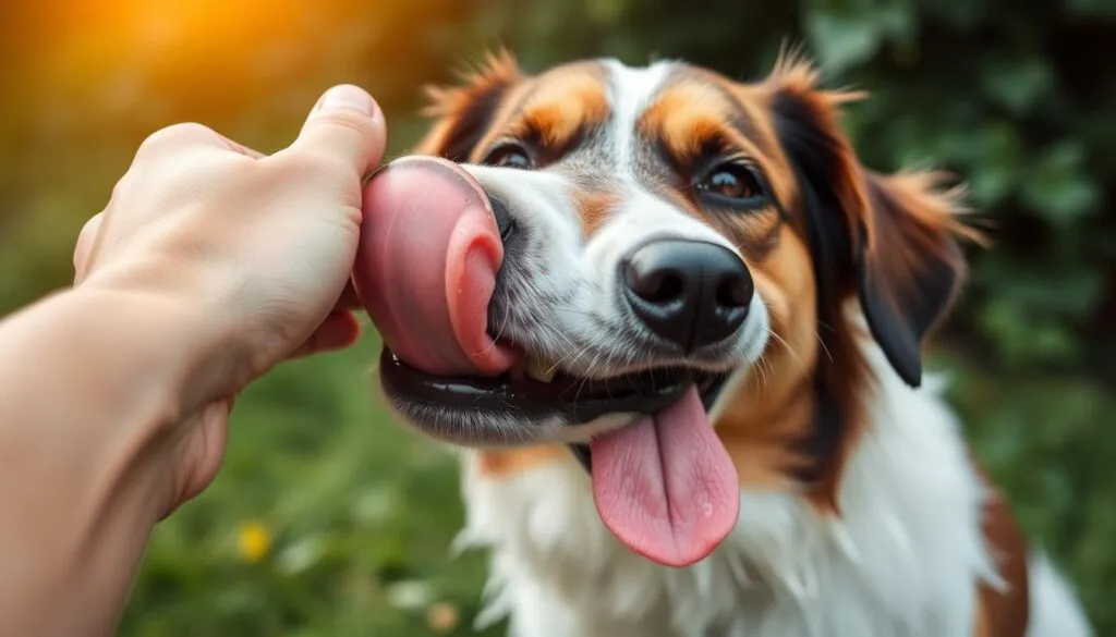 Hund Gesundheit Lecken