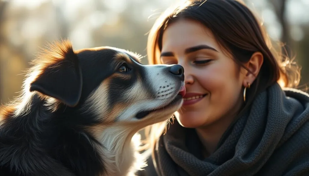 wieso leckt mein Hund mich ab