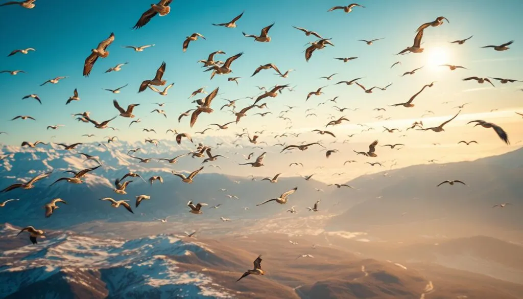Wohin fliegen Zugvögel