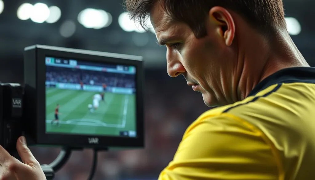 Abseitsstellung im Fußball VAR Technologie
