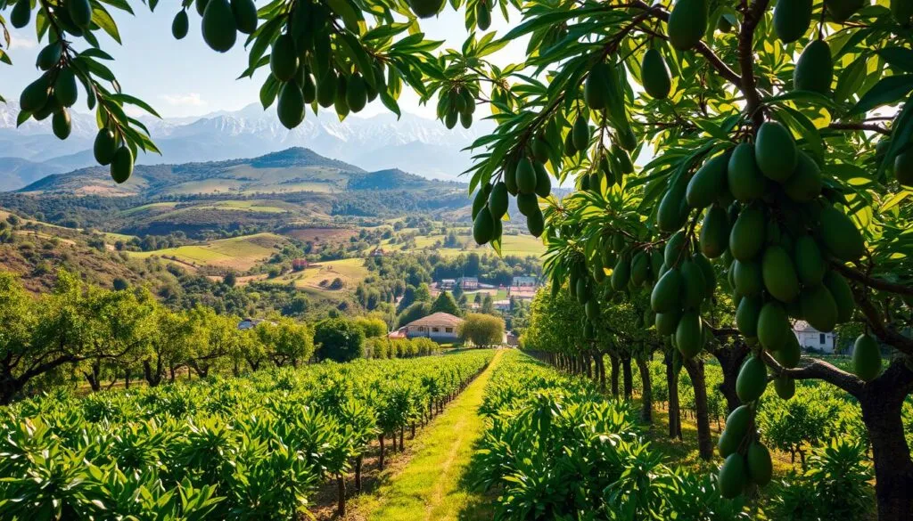 Avocado Anbaugebiete in Südamerika