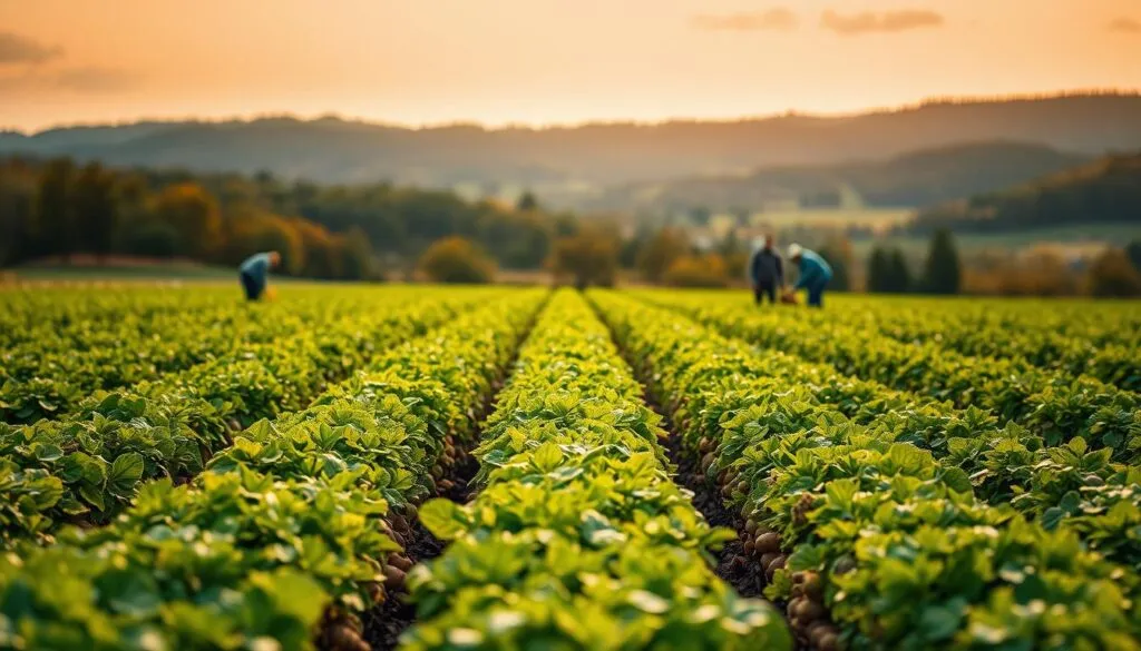 Regionale Kartoffelernte in Deutschland