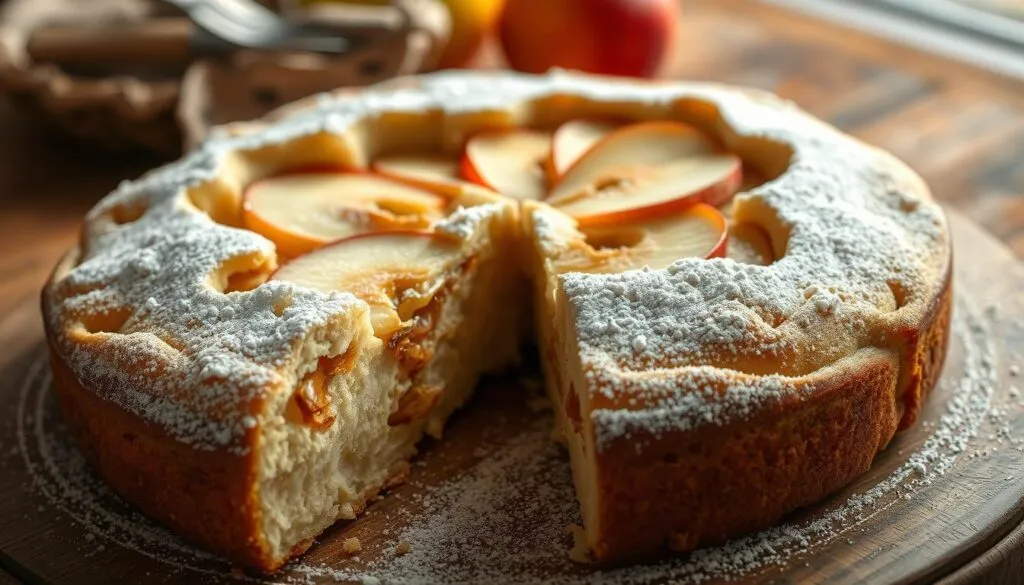 Apfelkuchen mit Hefeteig
