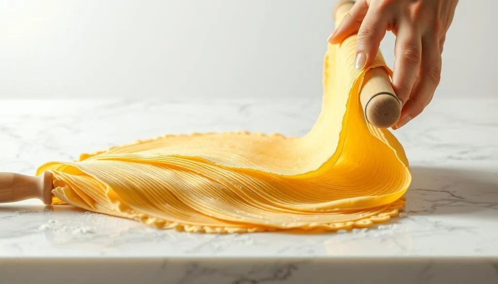 Blätterteig Ausrolltechnik