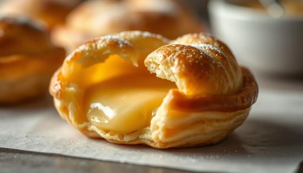 Blätterteig mit Pudding