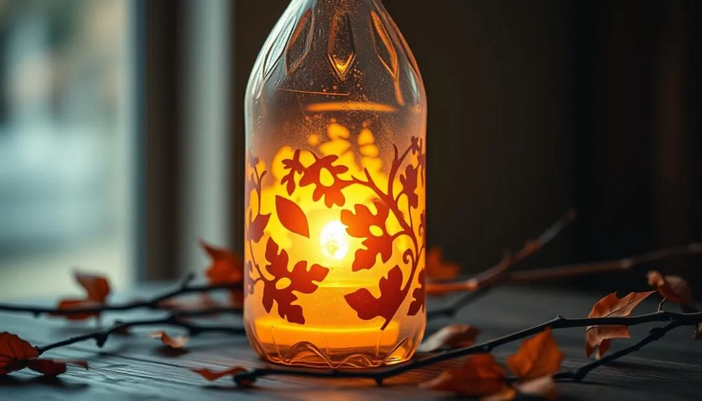 Laterne aus Waschmittelflasche