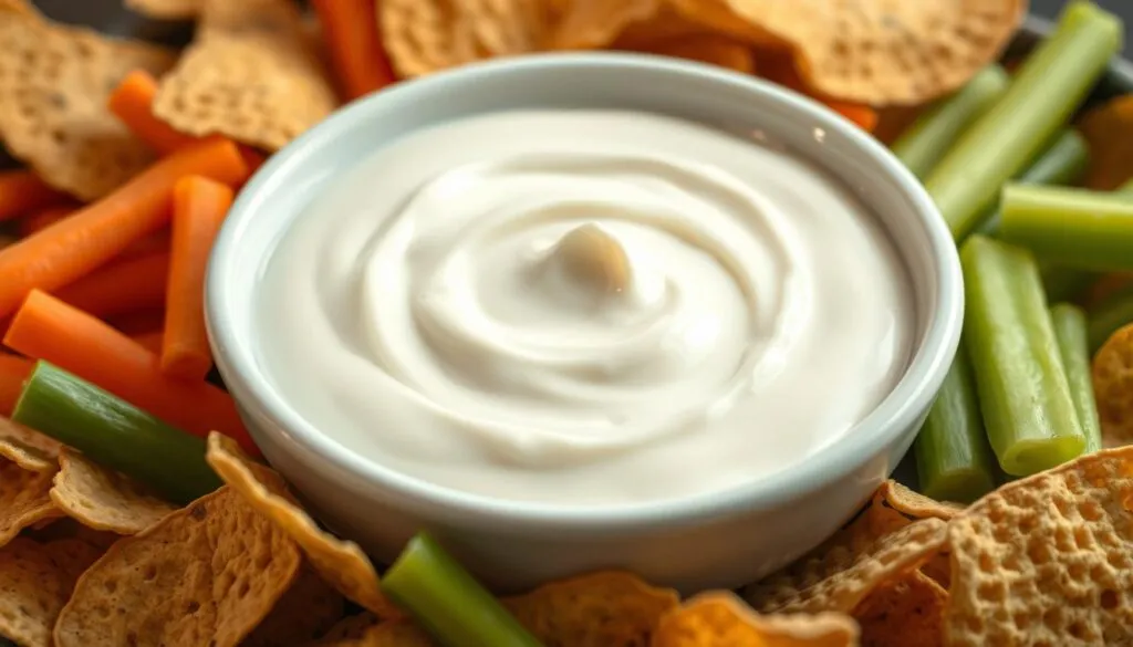 Sour Cream als Dip für verschiedene Gerichte