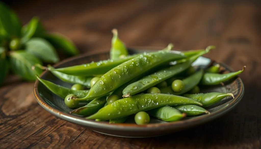 Zuckerschoten als Beilage