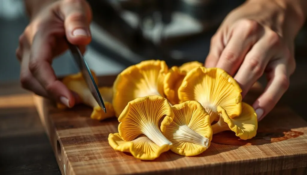 Pfifferlinge vorbereiten