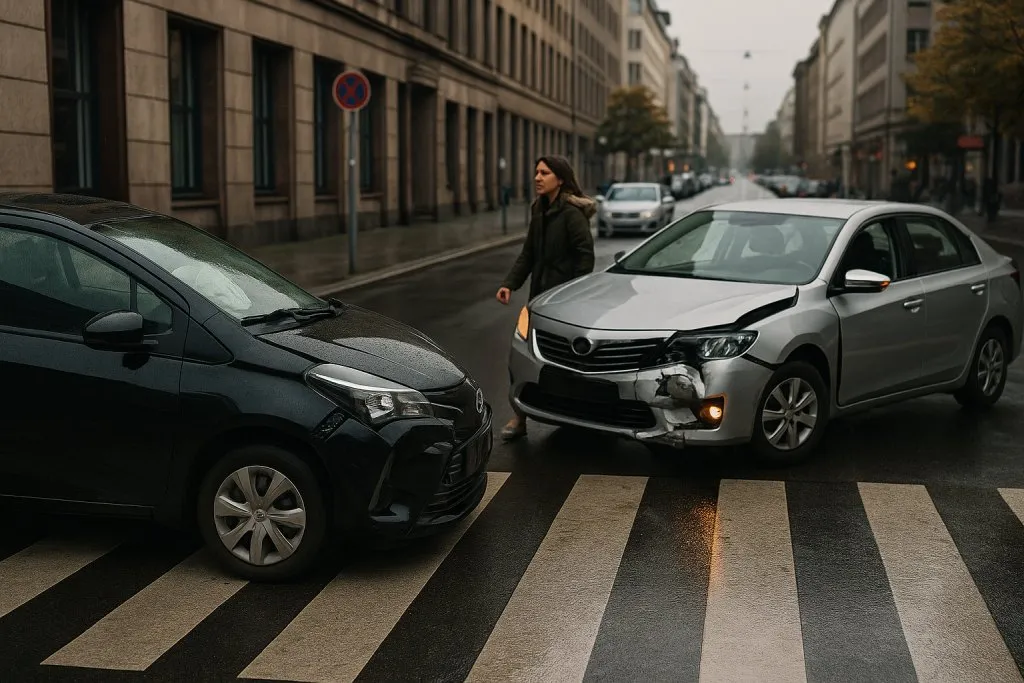 Unfallstelle sichern