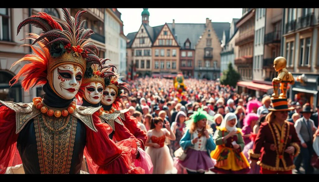 Karneval Umzüge und Feierlichkeiten
