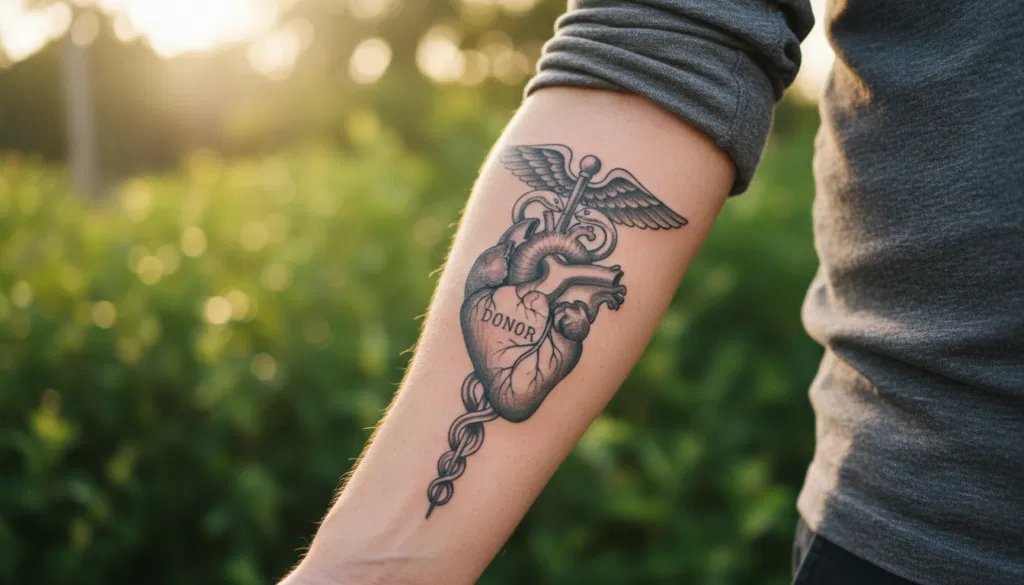 Organspende Tattoo wohin
