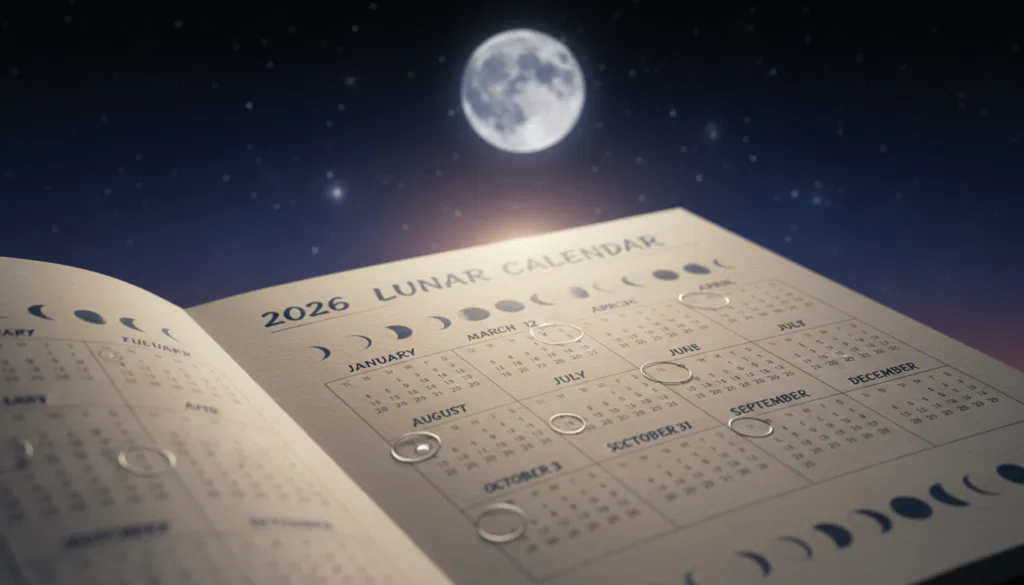 Vollmond Kalender 2026 Übersicht